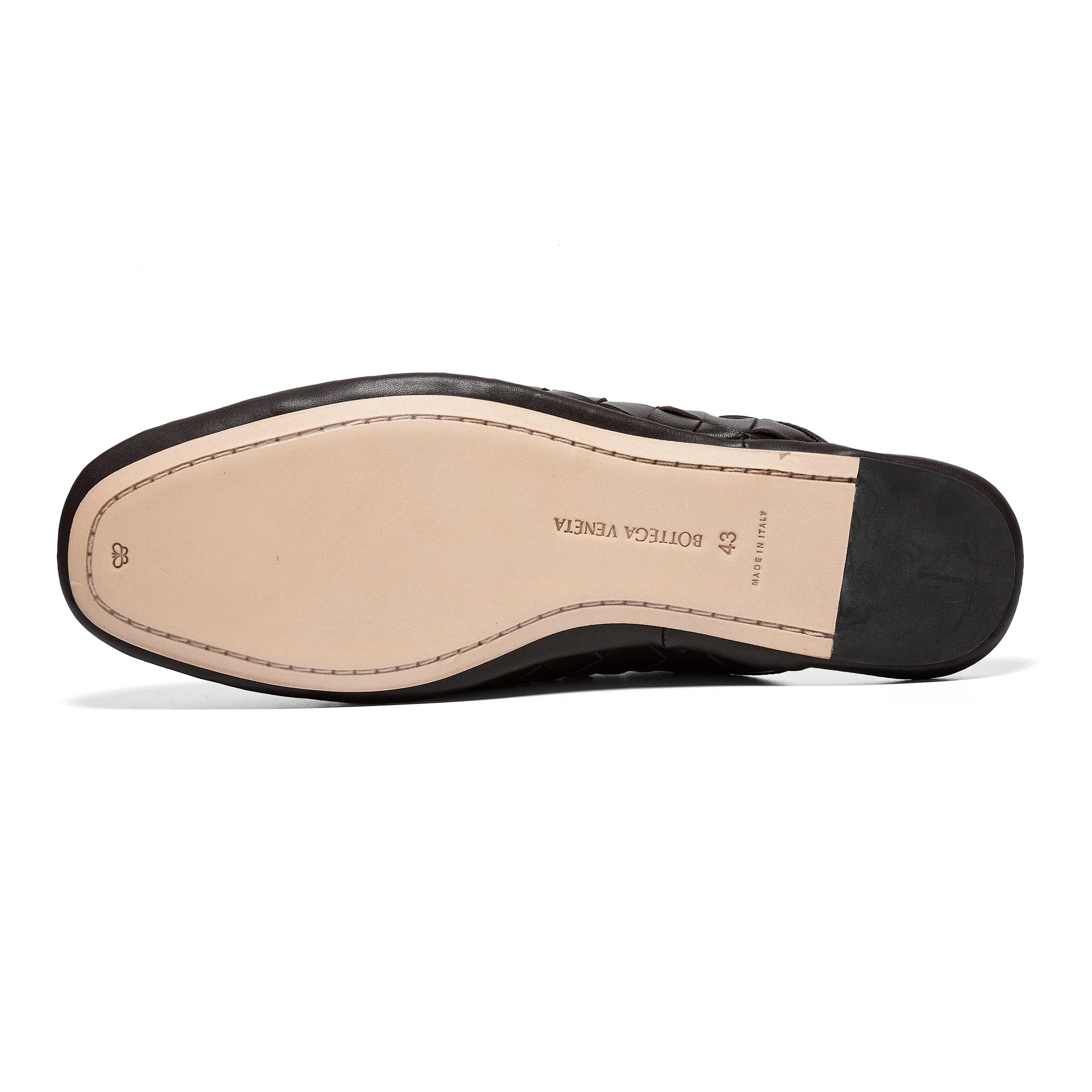 [BV] Top P: 720💰Size for couples: Female 35-39 Male 39--44 (Female 40. Male 38.45.46.47 customization is not returnable) [Note‼ ️] Add 💰 to size 46, add 💰 to size 47. Bottega Veneta's 2025 autumn counter synchronized genuine leather outsole classic woven half-drag couple model Bottega Veneta square toe flat shoes, imported mixed sheepskin, imported sheep! Leather outsole! [Rose][Rose]! Purely hand-woven and operated, the original board is reproduced one-to-one! quality assurance!